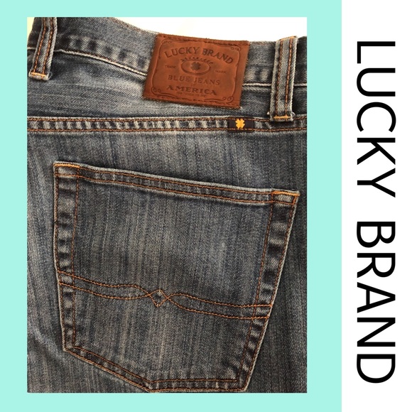 LUCKY BRAND 34 221 Original Straight Jeans 34x30 - Picture 6 of 7